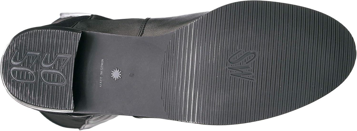 image:imageStuart Weitzman Womens 5050 Flat BootsBlack NappaStretch Gabardine