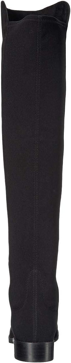 image:imageStuart Weitzman Womens 5050 Flat BootsBlack SuedeStretch Gabardine