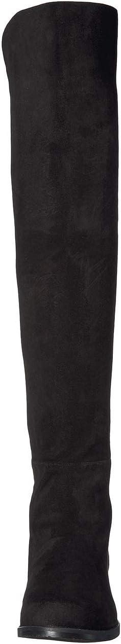 image:imageStuart Weitzman Womens 5050 Flat BootsBlack SuedeStretch Gabardine