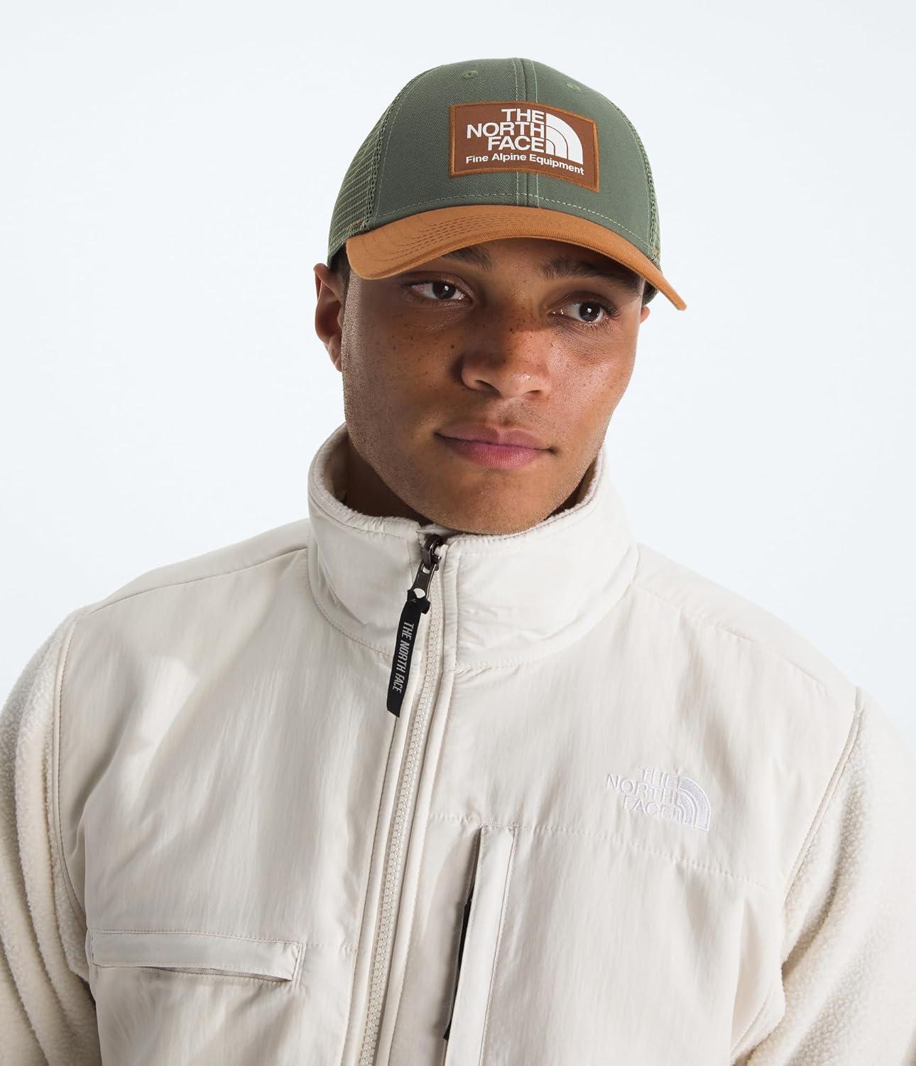 image:imageTHE NORTH FACE Mudder Trucker Baseball Cap Classic Fit Snapback Hat for Men ampamp Women With Flashdry Sweatband BreathableBark MistBurnt Umber