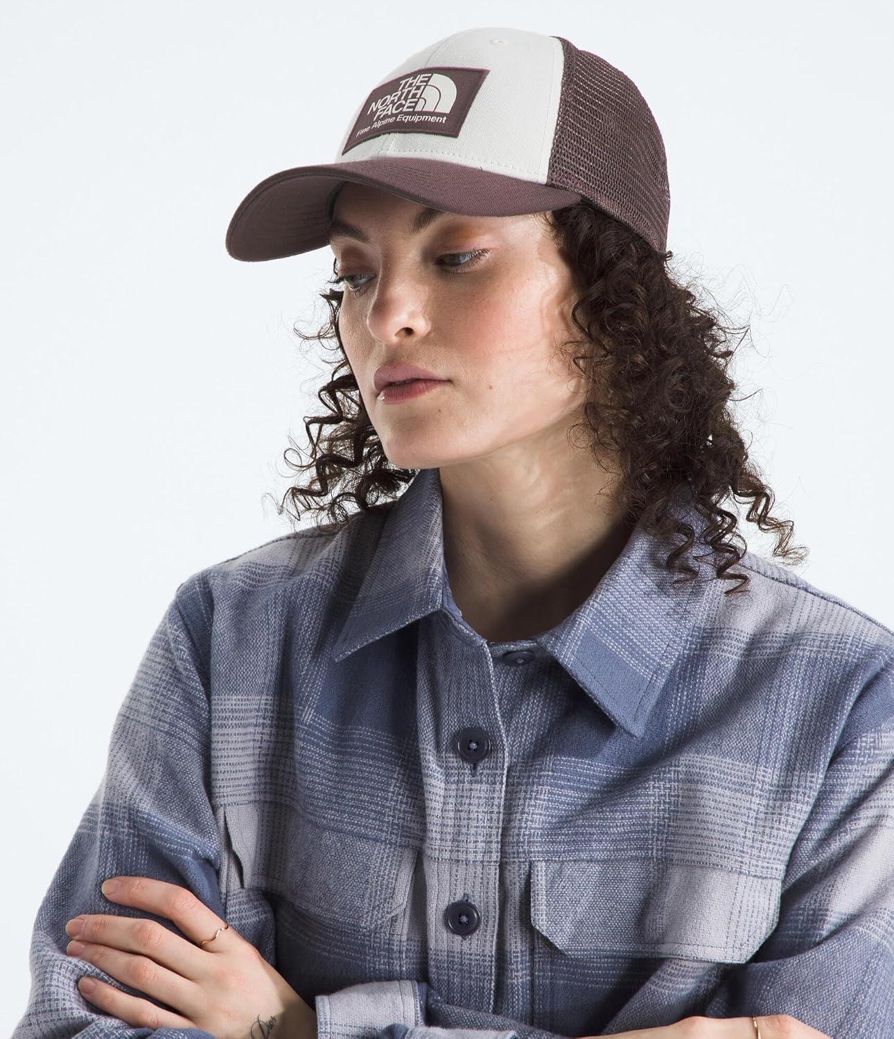 image:imageTHE NORTH FACE Mudder Trucker Baseball Cap Classic Fit Snapback Hat for Men ampamp Women With Flashdry Sweatband BreathableTawny QuartzWhite Dune
