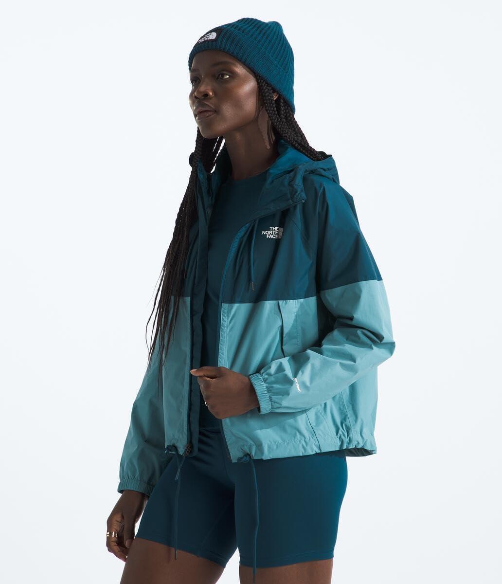 image:imageTHE NORTH FACE Womens Antora Rain Hoodie Standard and Plus SizeMidnight PetrolAlgae Blue