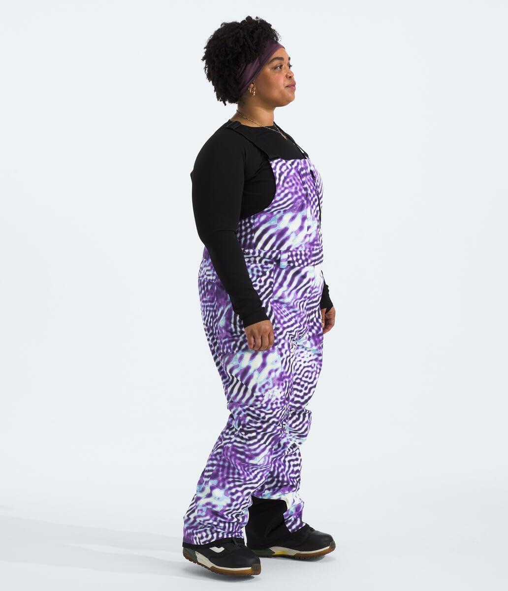 image:imageTHE NORTH FACE Womens Freedom Insulated Bib Standard and Plus SizeTnf Purple the Lift Print