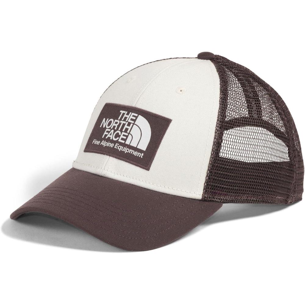 image:imageTHE NORTH FACE Mudder Trucker Baseball Cap Classic Fit Snapback Hat for Men ampamp Women With Flashdry Sweatband BreathableTawny QuartzWhite Dune