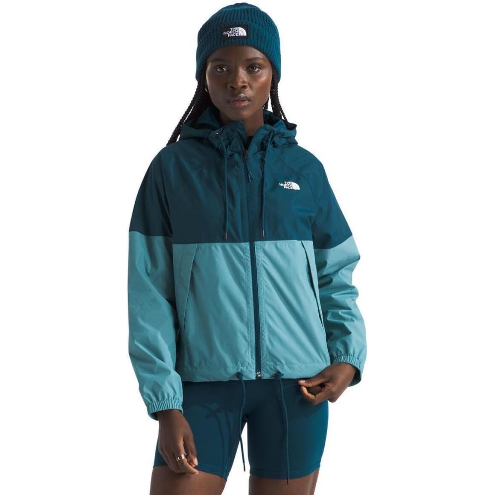 image:imageTHE NORTH FACE Womens Antora Rain Hoodie Standard and Plus SizeMidnight PetrolAlgae Blue