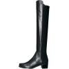 Stuart Weitzman Women’s 5050 Flat Boots(Black Nappa/Stretch Gabardine)