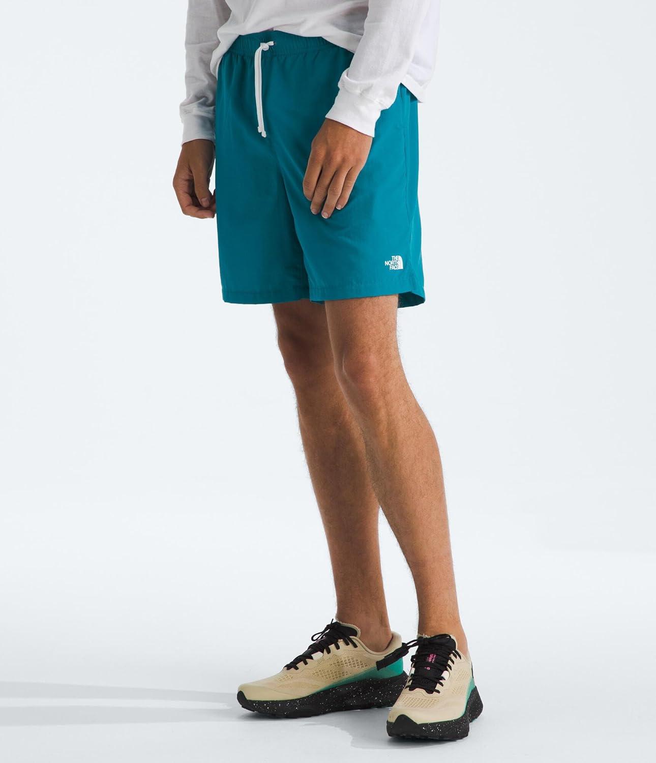image:imageTHE NORTH FACE Mens Action Shorts 20 Lightweight ampamp Breathable Nylon Shorts With Flashdry Technology ampamp Adjustable DrawcordDigital Steel
