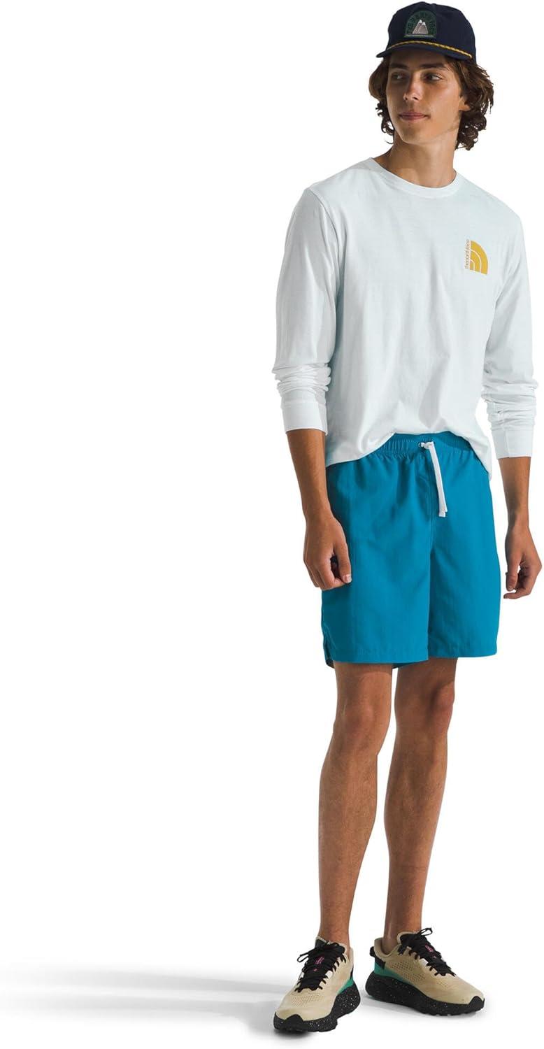 image:imageTHE NORTH FACE Mens Action Shorts 20 Lightweight ampamp Breathable Nylon Shorts With Flashdry Technology ampamp Adjustable DrawcordDigital Steel