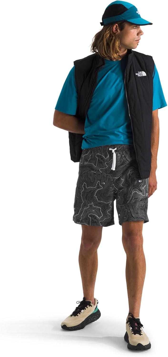 image:imageTHE NORTH FACE Mens Action Shorts 20 Lightweight ampamp Breathable Nylon Shorts With Flashdry Technology ampamp Adjustable DrawcordTnf Black Tnf Topo Print