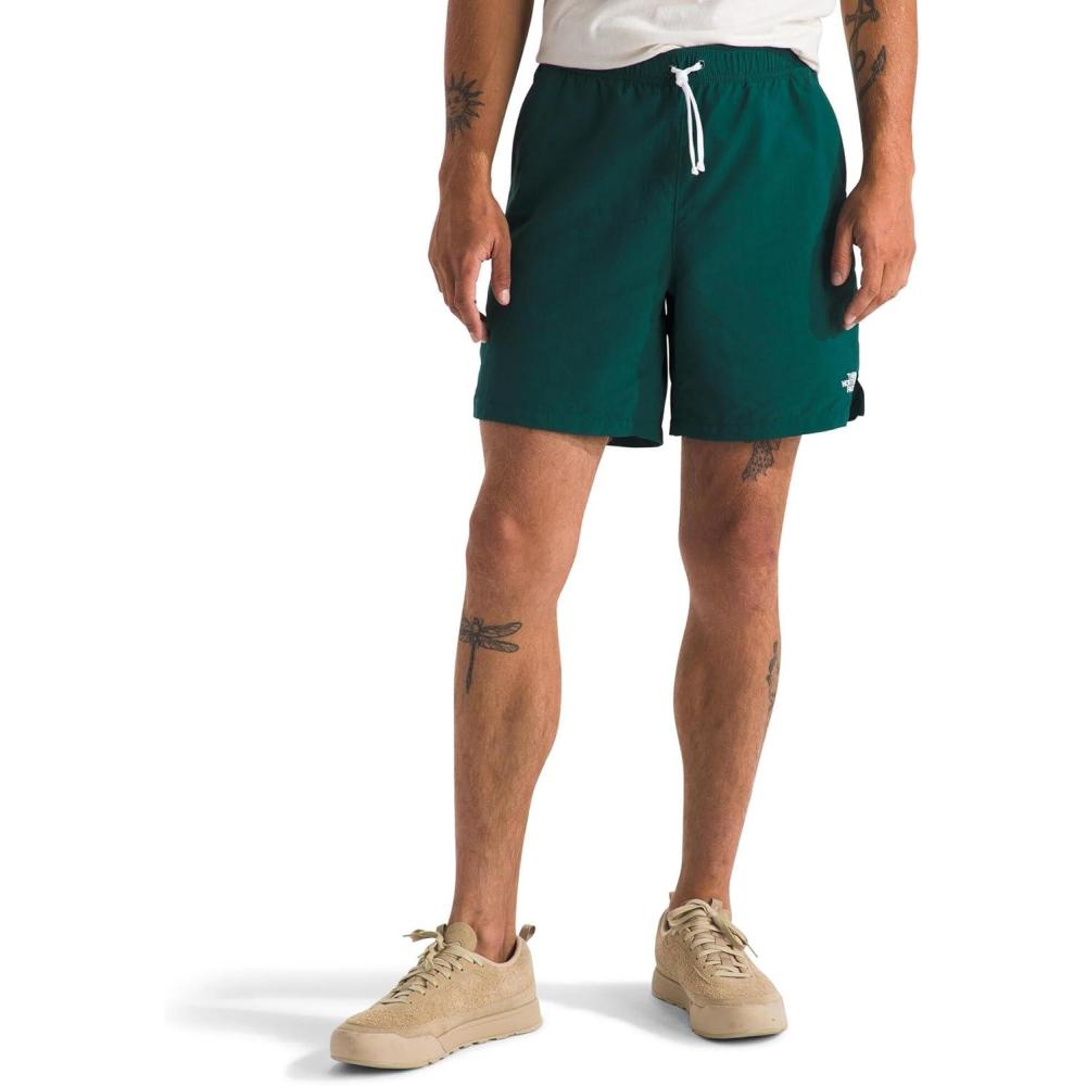 image:imageTHE NORTH FACE Mens Action Shorts 20 Lightweight ampamp Breathable Nylon Shorts With Flashdry Technology ampamp Adjustable DrawcordDeep Nori