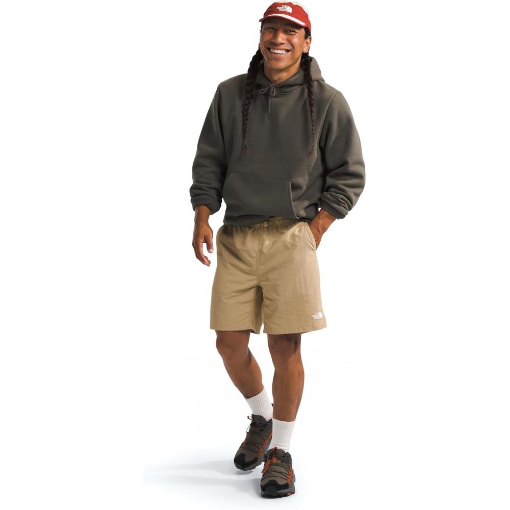 image:imageTHE NORTH FACE Mens Action Shorts 20  Lightweight ampamp Breathable Nylon Shorts With Flashdry Technology ampamp Adjustable DrawcordKhaki Stone