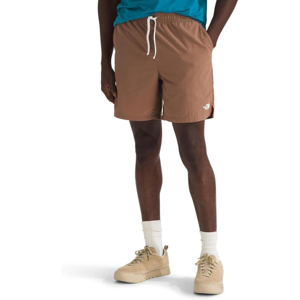 image:imageTHE NORTH FACE Mens Action Shorts 20 Lightweight ampamp Breathable Nylon Shorts With Flashdry Technology ampamp Adjustable DrawcordLatte