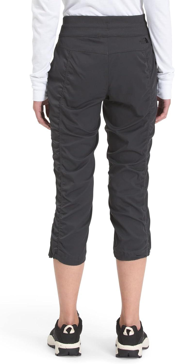 image:imageTHE NORTH FACE Womens Aphrodite 20 Capri Moisture Wicking Jogger Pants Water Repellent UPF 40 Rib Knit WaistbandAsphalt Grey