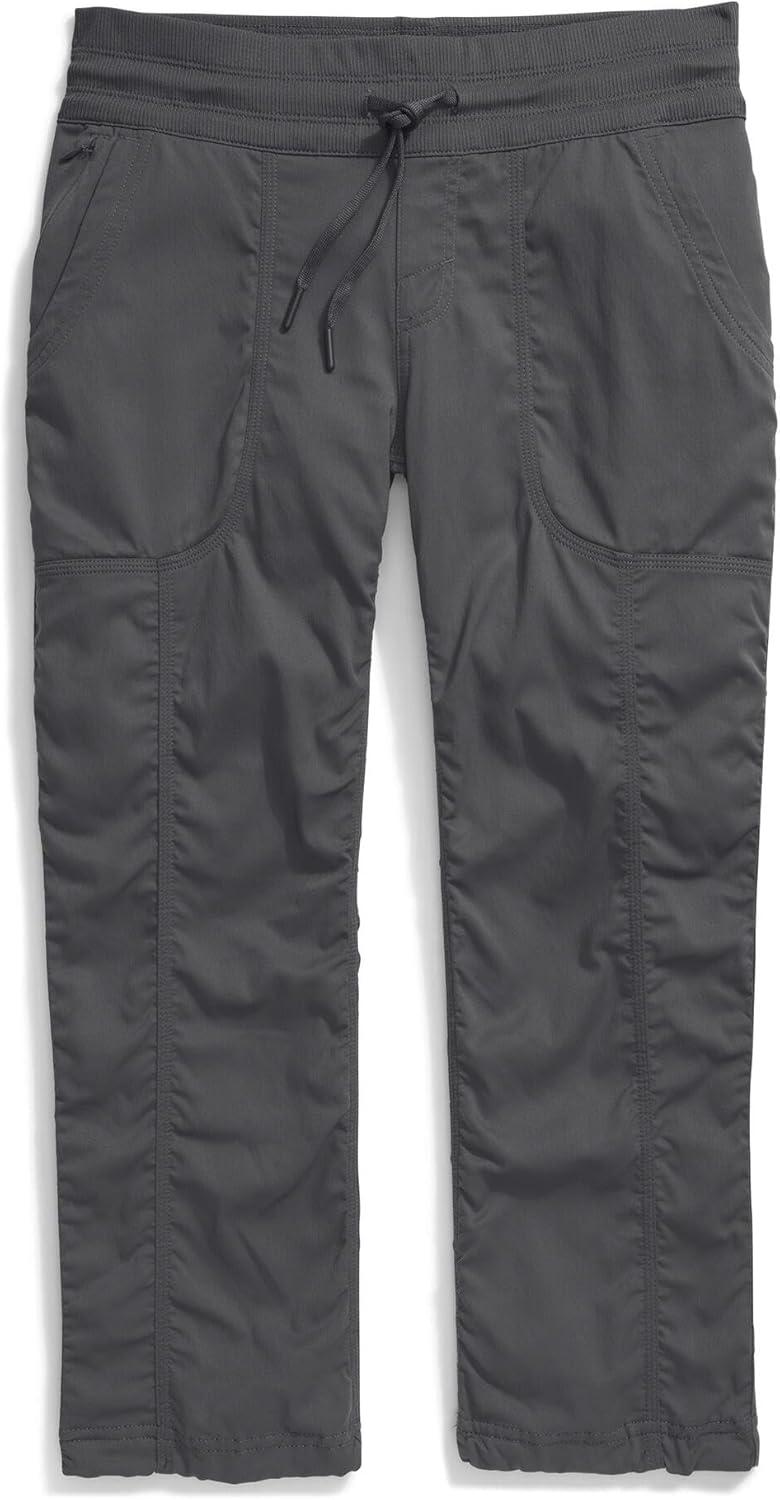 image:imageTHE NORTH FACE Womens Aphrodite 20 Capri Moisture Wicking Jogger Pants Water Repellent UPF 40 Rib Knit WaistbandAsphalt Greynpf