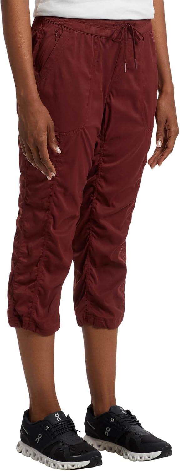 image:imageTHE NORTH FACE Womens Aphrodite 20 Capri Moisture Wicking Jogger Pants Water Repellent UPF 40 Rib Knit WaistbandSumac