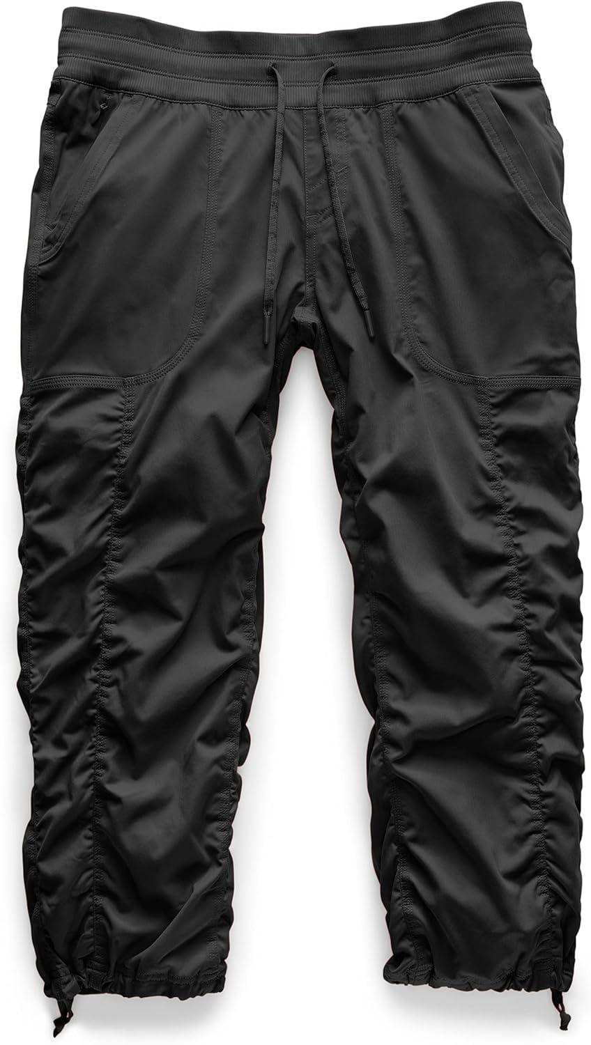 image:imageTHE NORTH FACE Womens Aphrodite 20 Capri Moisture Wicking Jogger Pants Water Repellent UPF 40 Rib Knit WaistbandTnf Black