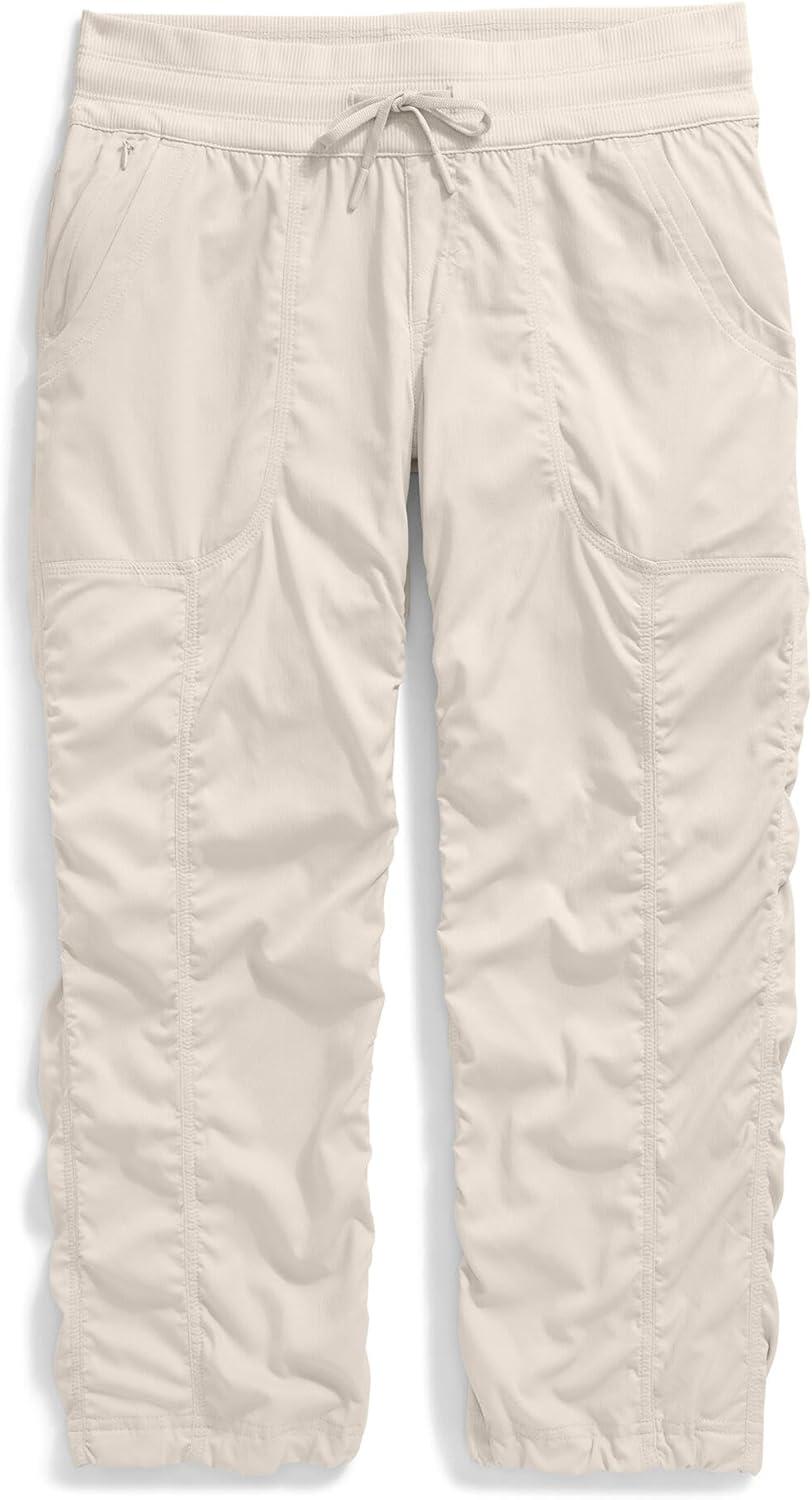 image:imageTHE NORTH FACE Womens Aphrodite 20 Capri Moisture Wicking Jogger Pants Water Repellent UPF 40 Rib Knit WaistbandWhite Dunenpf