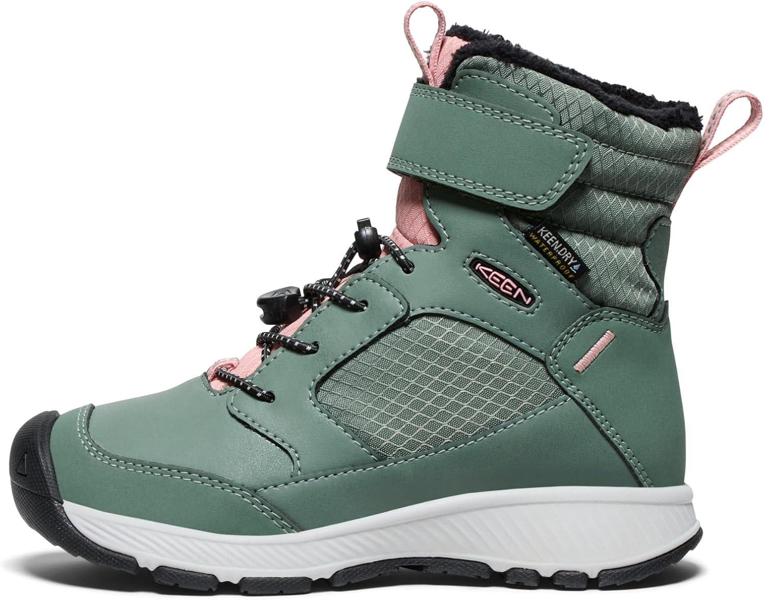 image:imageKEEN unisexchild Skua Winter Comfortable Insulated WaterproofDark ForestRose Elegance