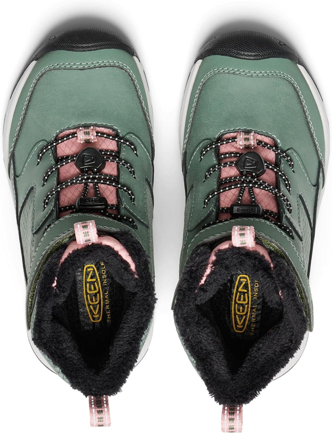 image:imageKEEN unisexchild Skua Winter Comfortable Insulated WaterproofDark ForestRose Elegance