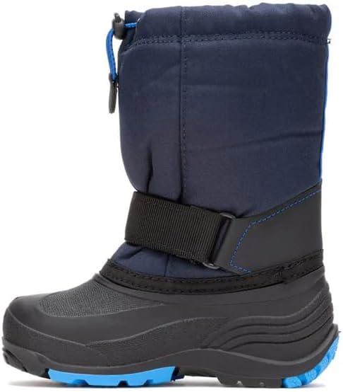 image:imageKamik Rocket Insulated Snow Boots Waterproof Upper for Kids Snow Boots Adjustable Collar ampamp Lace LockNavy
