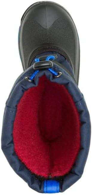 image:imageKamik Rocket Insulated Snow Boots Waterproof Upper for Kids Snow Boots Adjustable Collar ampamp Lace LockNavy