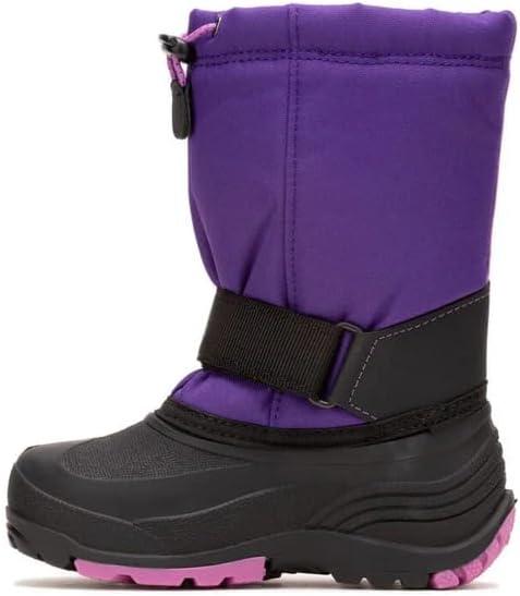 image:imageKamik Rocket Insulated Snow Boots Waterproof Upper for Kids Snow Boots Adjustable Collar ampamp Lace LockPurpleOrchid