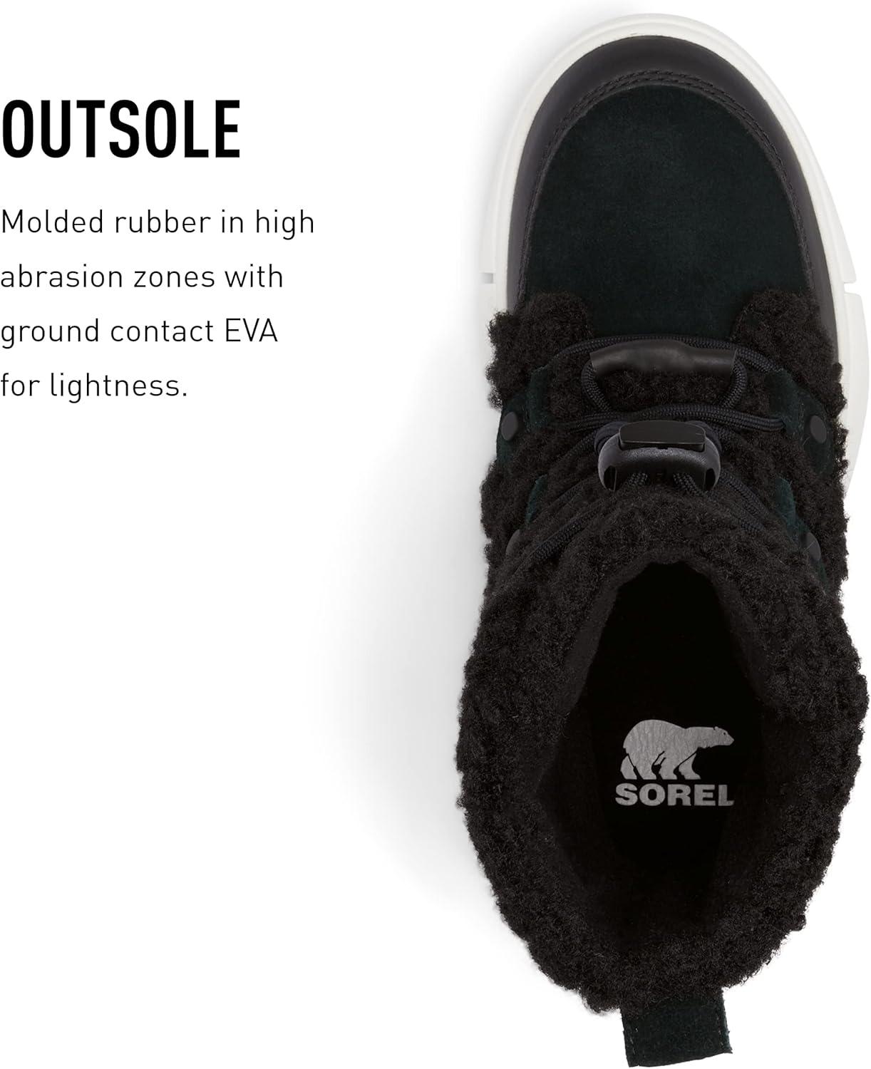 image:imageSorel Youth Unisex Youth Explorer Cozy BootsBlack Sea Salt