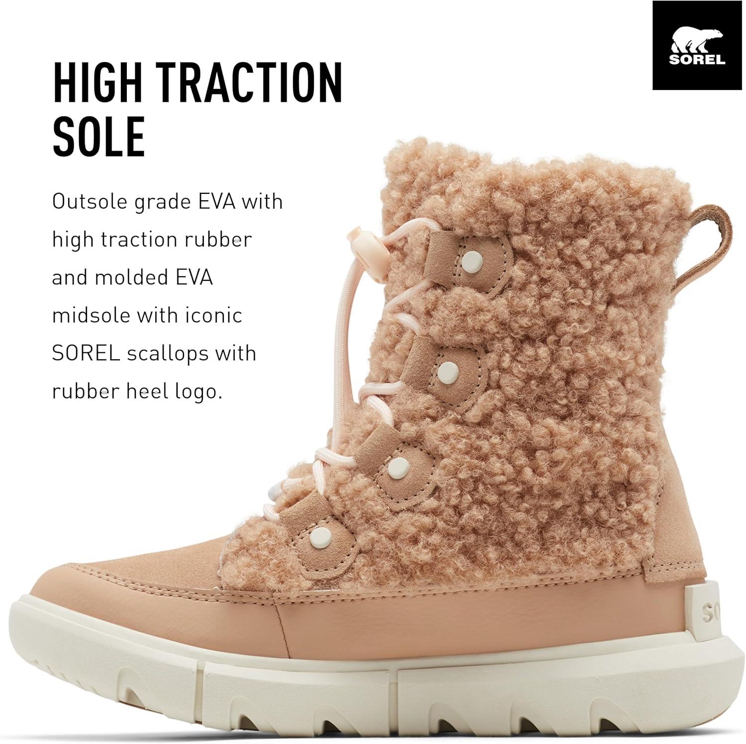 image:imageSorel Youth Unisex Youth Explorer Cozy BootsCanoe Chalk