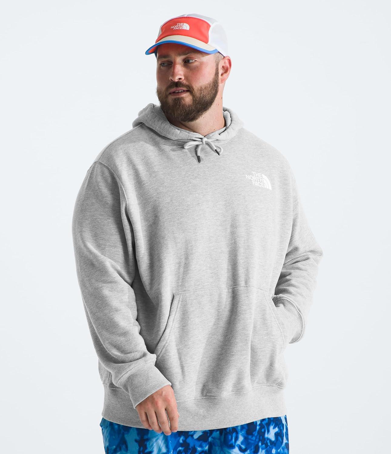 image:imageTHE NORTH FACE Mens Box NSE Pullover Hoodie Standard and Big SizeTnf Light Grey Heather