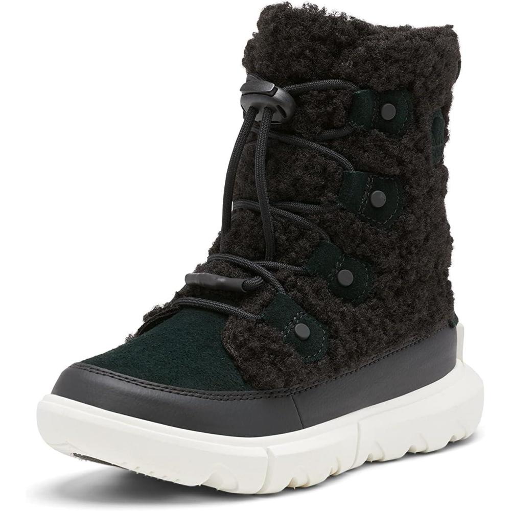image:imageSorel Youth Unisex Youth Explorer Cozy BootsBlack Sea Salt