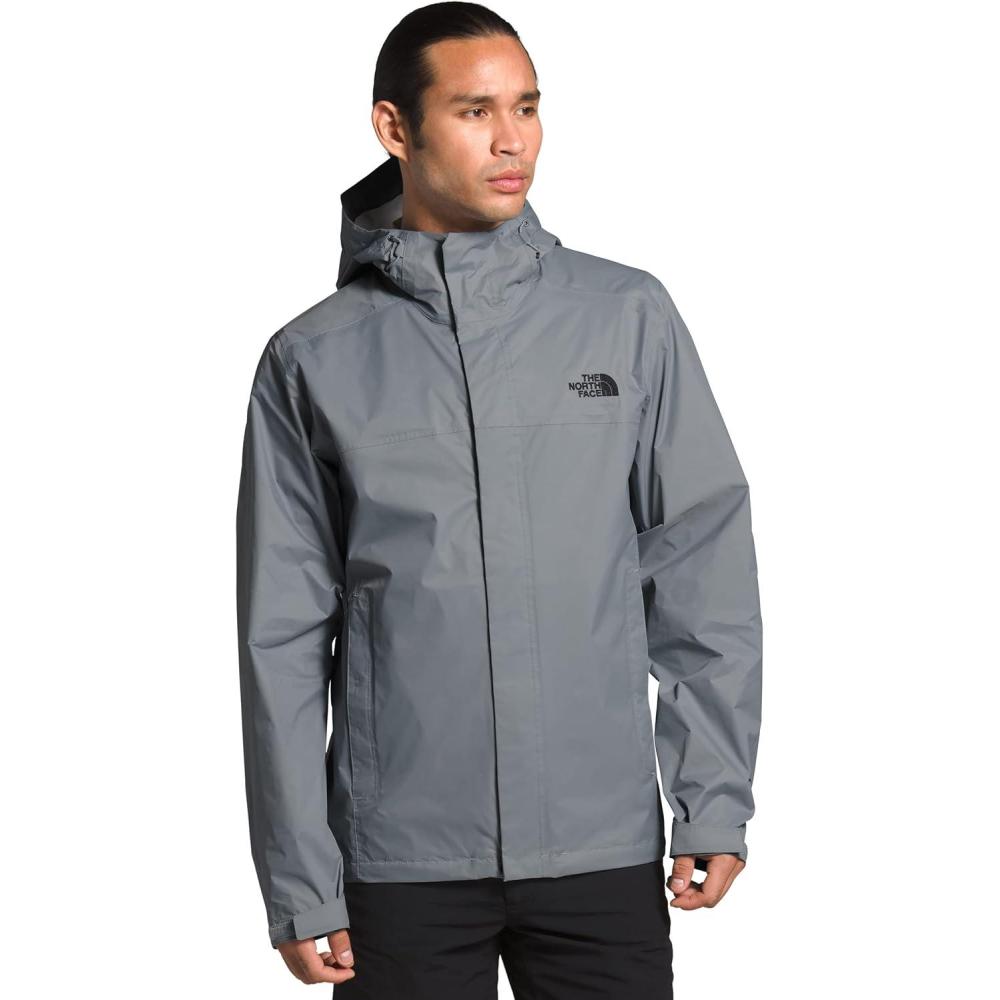 image:imageTHE NORTH FACE Mens Venture 2 Waterproof Hooded Rain Jacket Standard and Big ampamp Tall Size Mid GreyMid GreyTNF Black XSmall