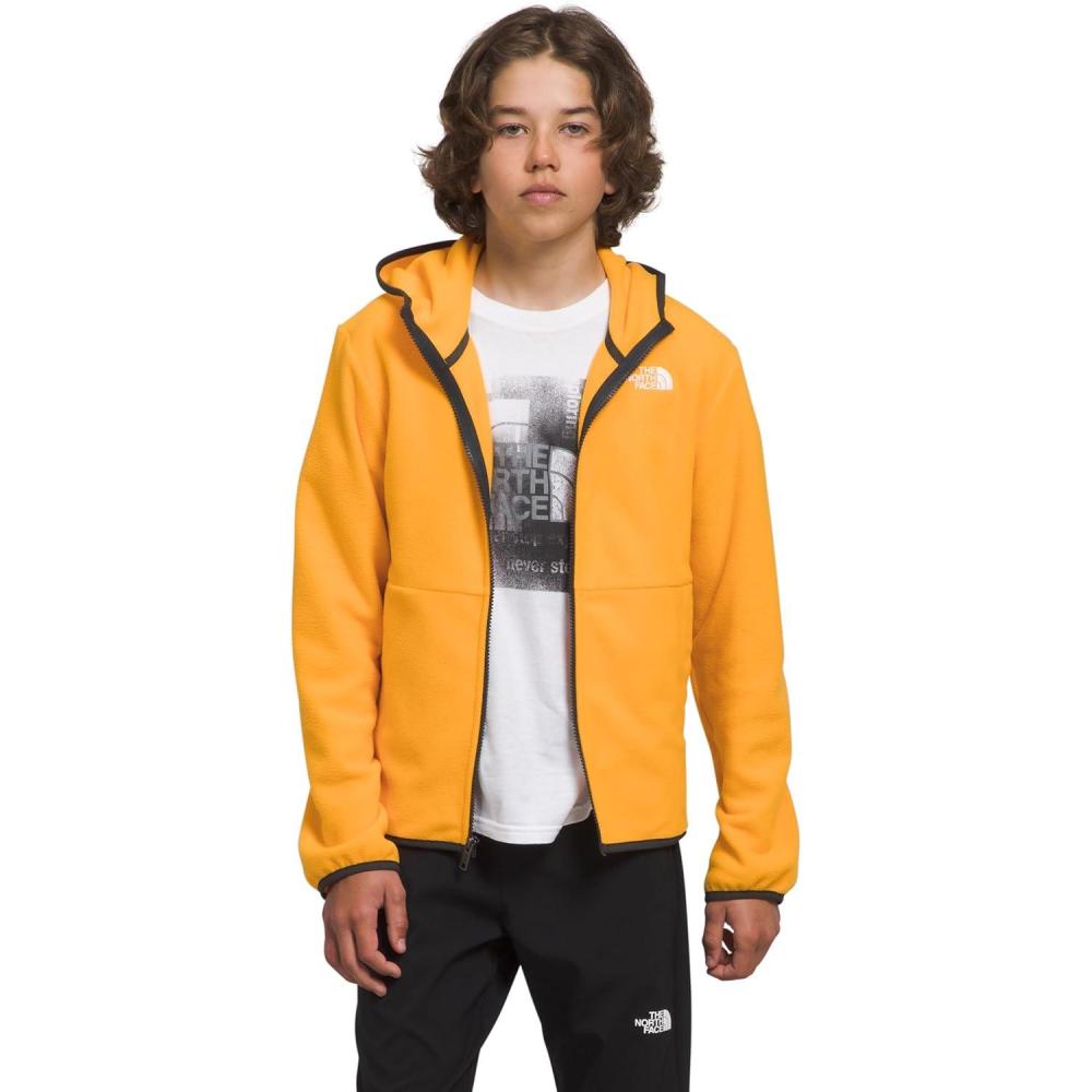 image:imageTHE NORTH FACE Teen Glacier Lightweight Full Zip Hooded JacketSummit Gold