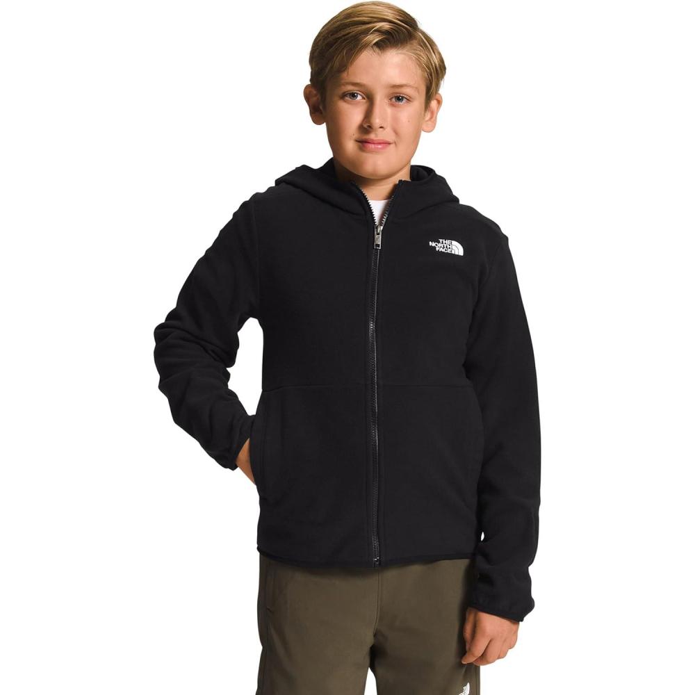 image:imageTHE NORTH FACE Teen Glacier Lightweight Full Zip Hooded JacketTnf Black