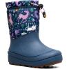 BOGS unisex-child Snow Shell Boots – Unicorn Meadow (Toddler/Little Kid/Big Kid)(Indigo Multi)