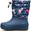 BOGS unisex-child Snow Shell Boots – Unicorn Meadow (Toddler/Little Kid/Big Kid)(Indigo Multi)