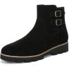Black Suede Leather