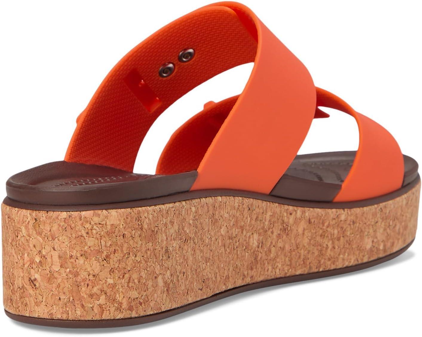 image:imageCrocs Womens Brooklyn Cork Buckle SandalsTopaz