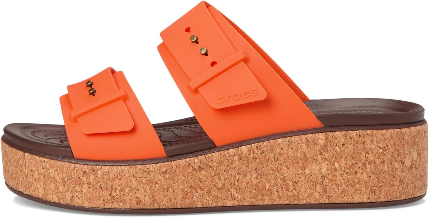 image:imageCrocs Womens Brooklyn Cork Buckle SandalsTopaz