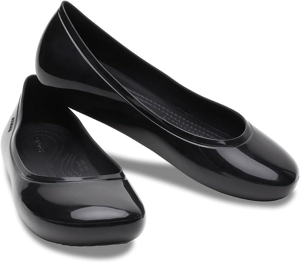 image:imageCrocs Womens Brooklyn FlatsBlackHigh Shine