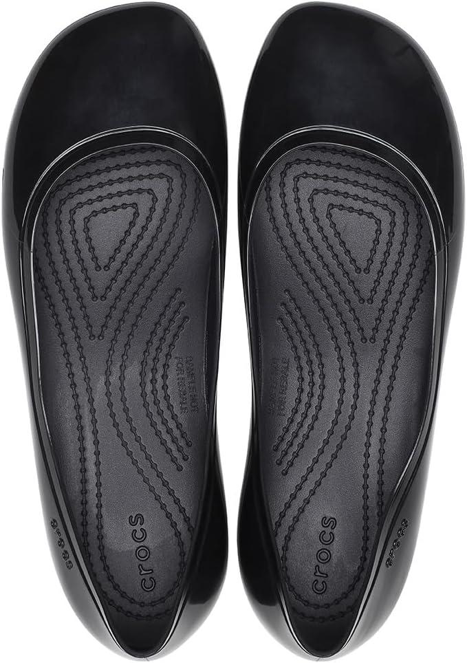 image:imageCrocs Womens Brooklyn FlatsBlackHigh Shine