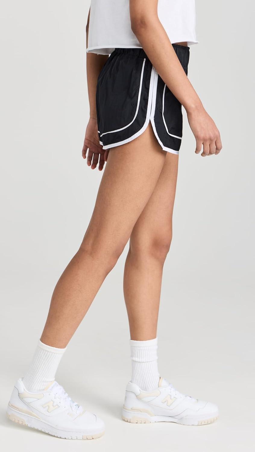 image:imageFree People Womens Varsity Blues Shorts Black Combo Medium 1