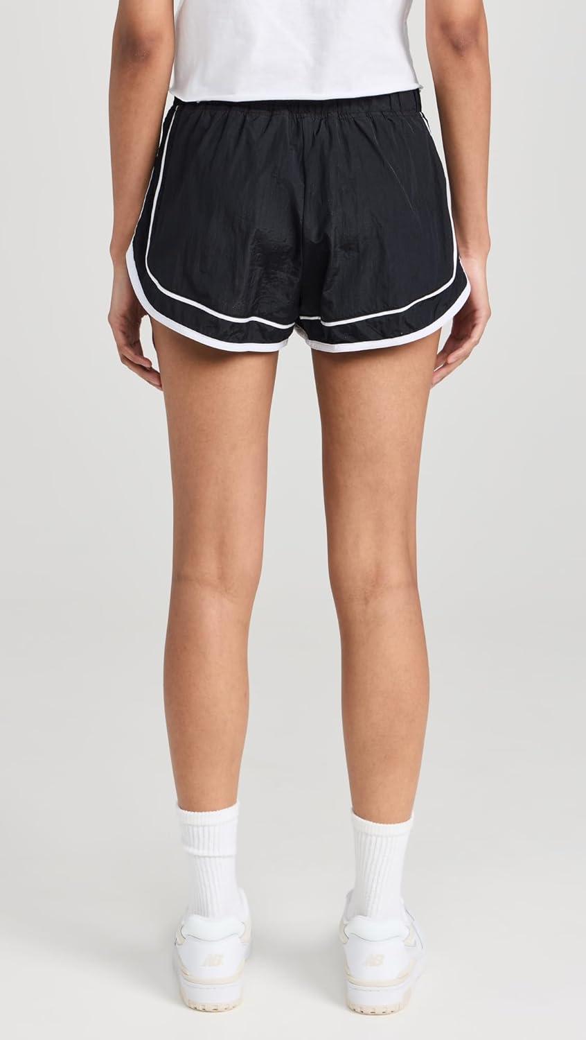 image:imageFree People Womens Varsity Blues Shorts Black Combo Medium 1