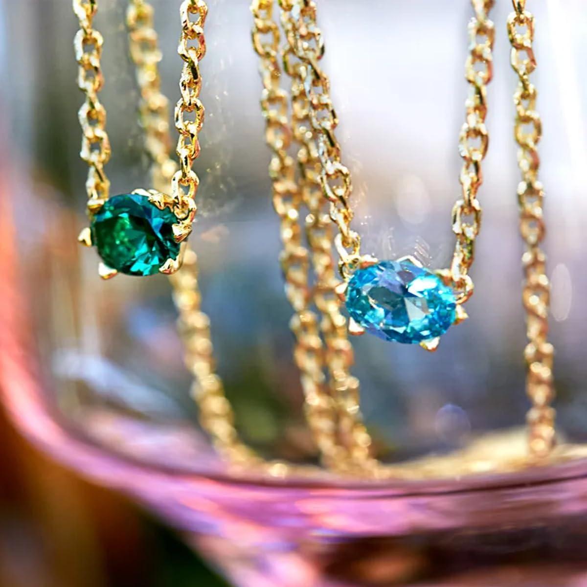 image:imageKendra Scott Cailin Pendant Necklace Fashion Jewelry for WomenGOLD AQUA CRYSTAL