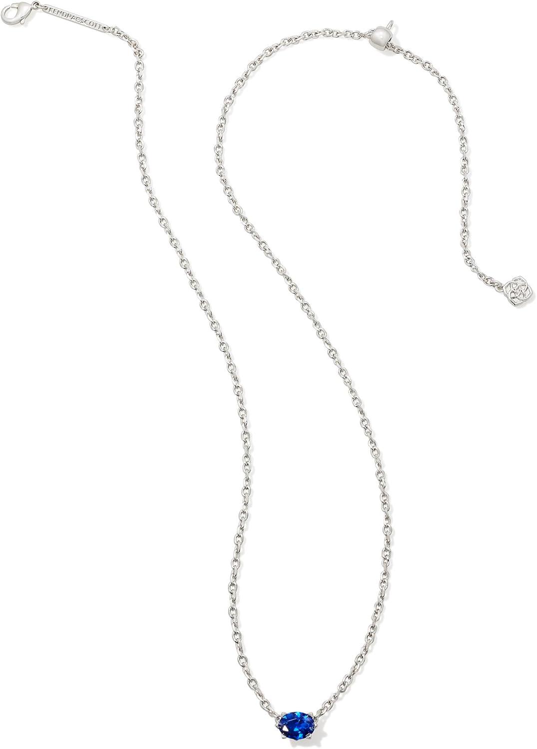 image:imageKendra Scott Cailin Pendant Necklace Fashion Jewelry for WomenRHODIUM BLUE CRYSTAL