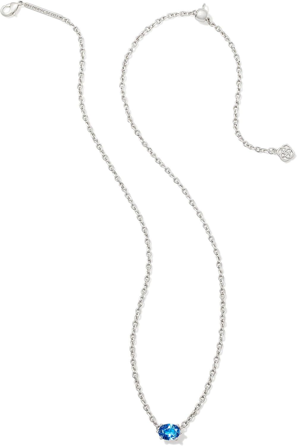 image:imageKendra Scott Cailin Pendant Necklace Fashion Jewelry for WomenRHODIUM COBALT BLUE CRYSTAL