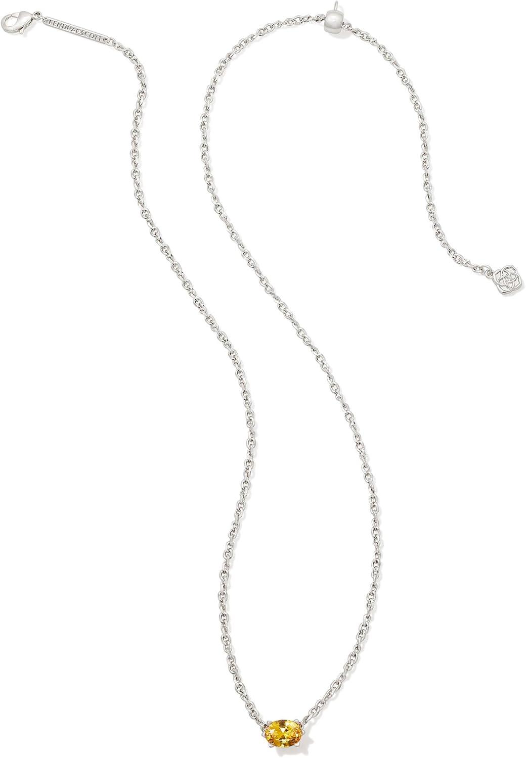 image:imageKendra Scott Cailin Pendant Necklace Fashion Jewelry for WomenRHODIUM GOLDEN YELLOW CRYSTAL