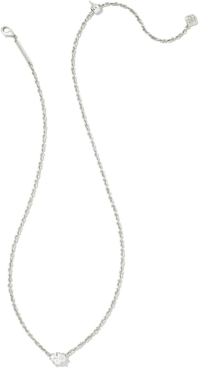 image:imageKendra Scott Cailin Pendant Necklace Fashion Jewelry for WomenRHODIUM METAL WHITE CUBIC ZIRCONIA