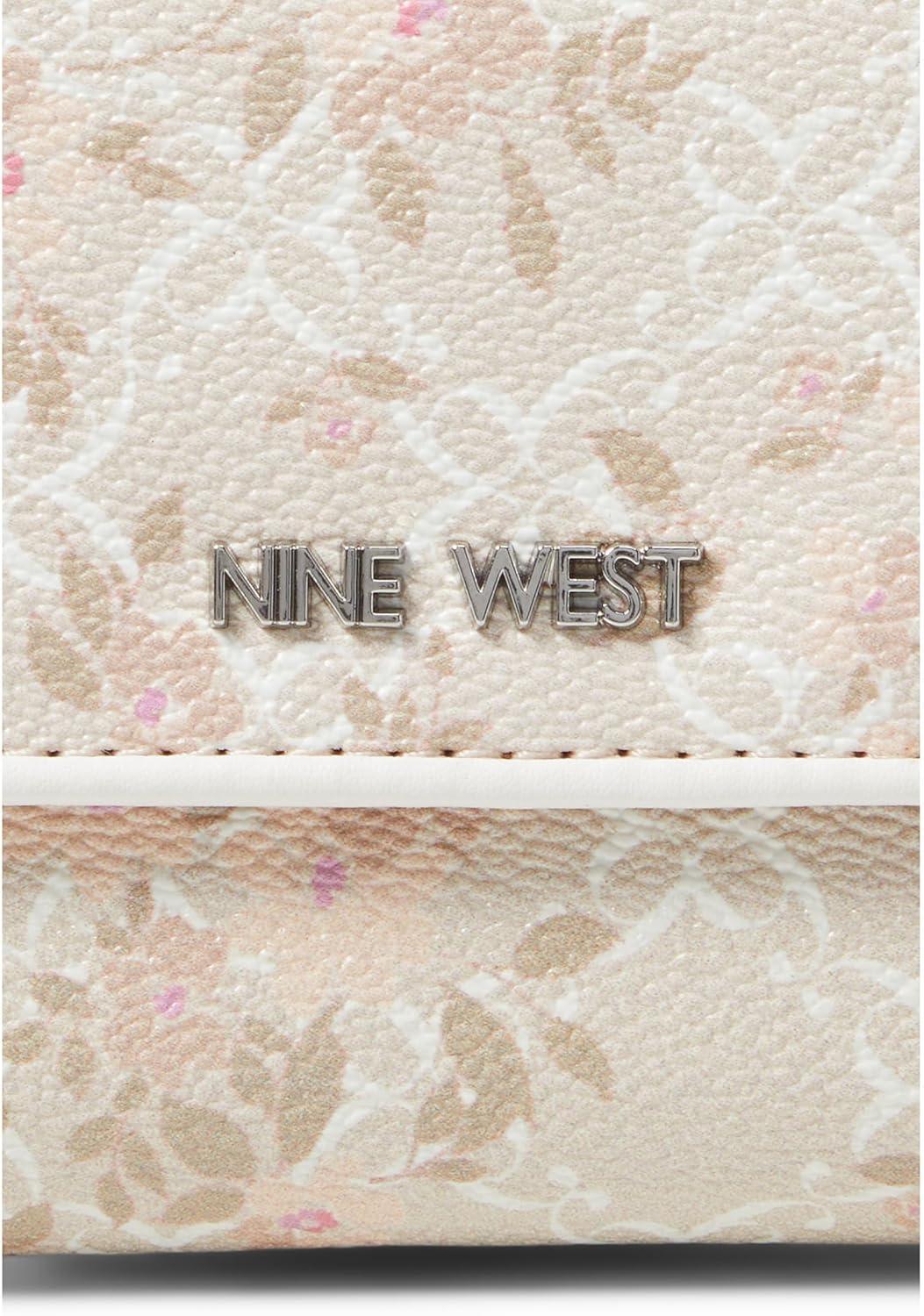 image:imageNine West Womens Zuri Slg Check SecMilk Logo Floral