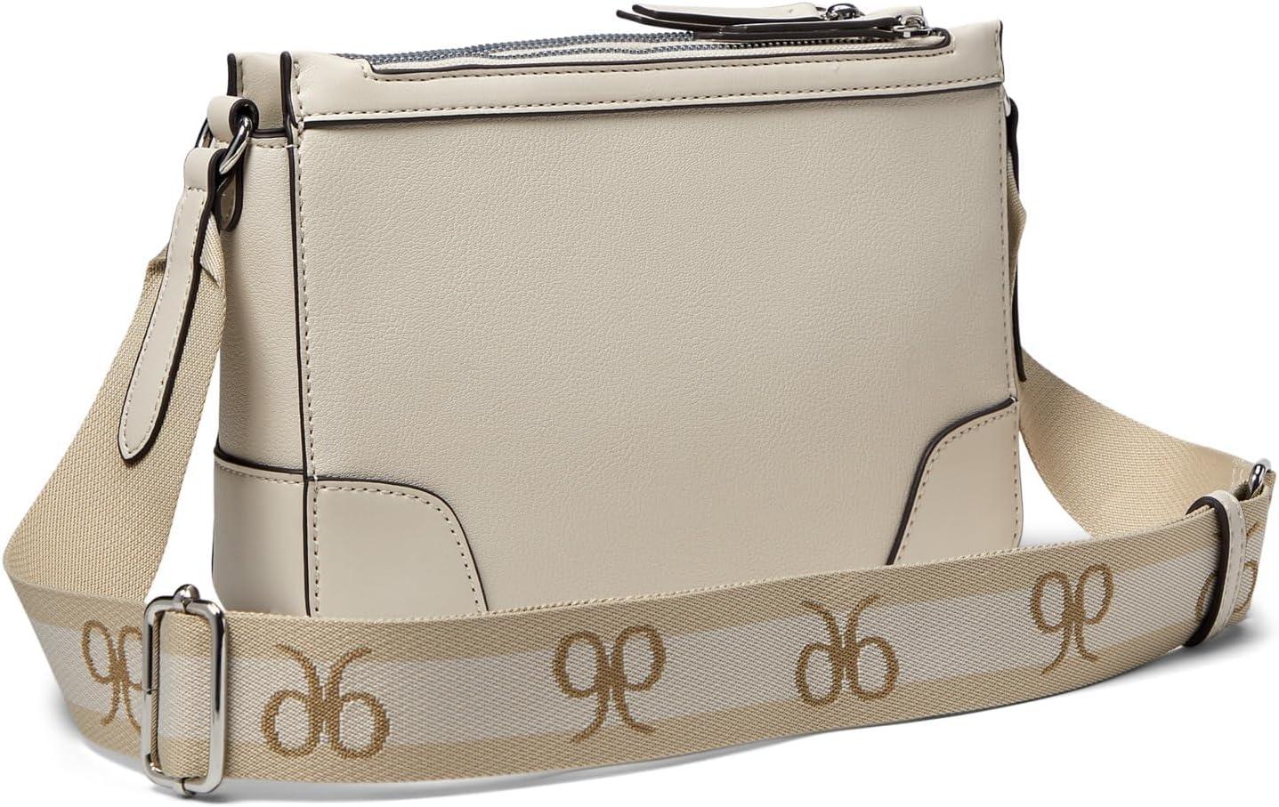 image:imageNine West womens Ellis Double Zip CrossbodyMilk