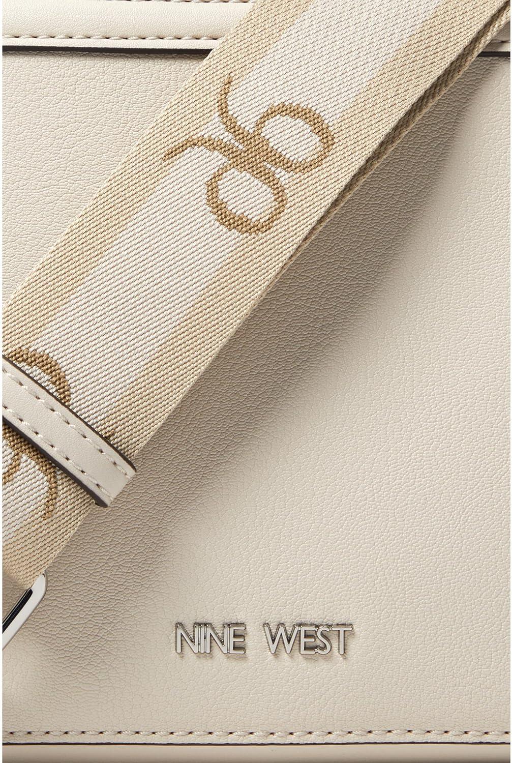image:imageNine West womens Ellis Double Zip CrossbodyMilk
